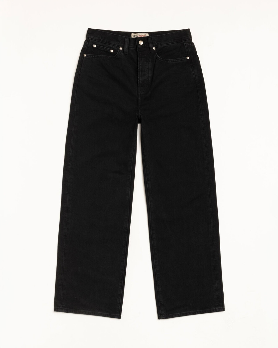 entspannte jeans aus denim