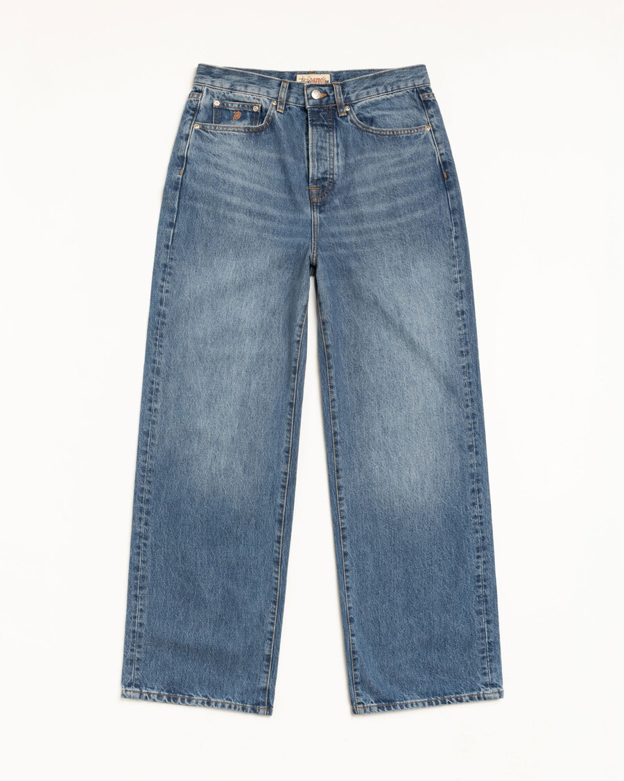 entspannte jeans aus denim