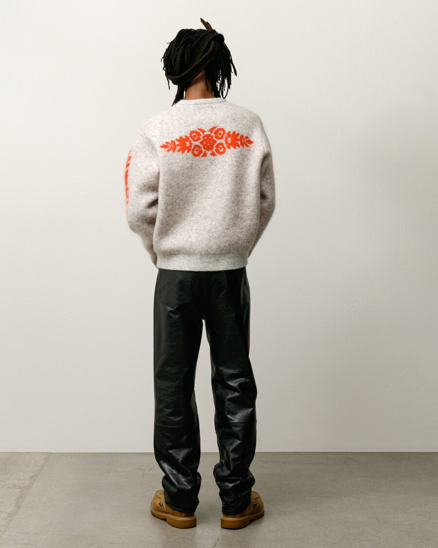 mohair-blumenpullover