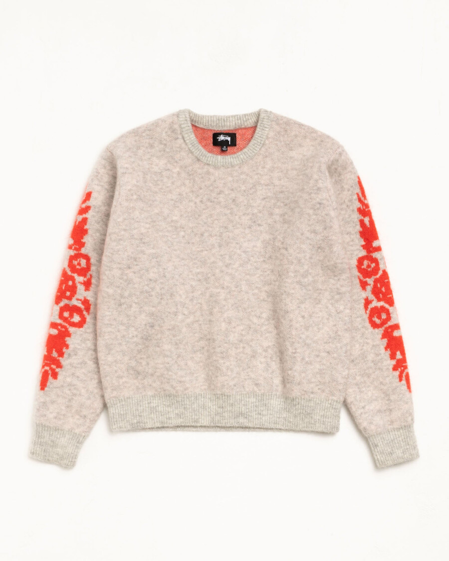 mohair-blumenpullover