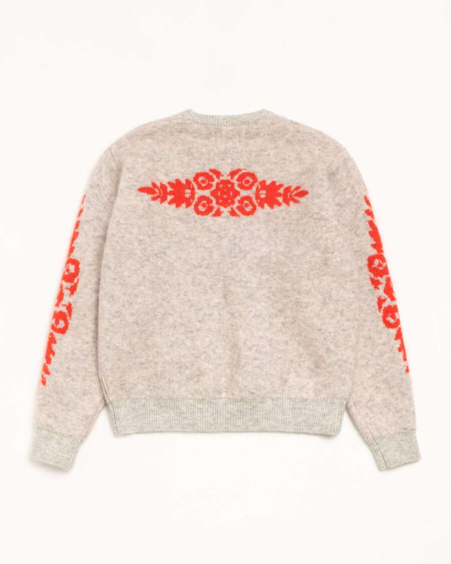mohair-blumenpullover