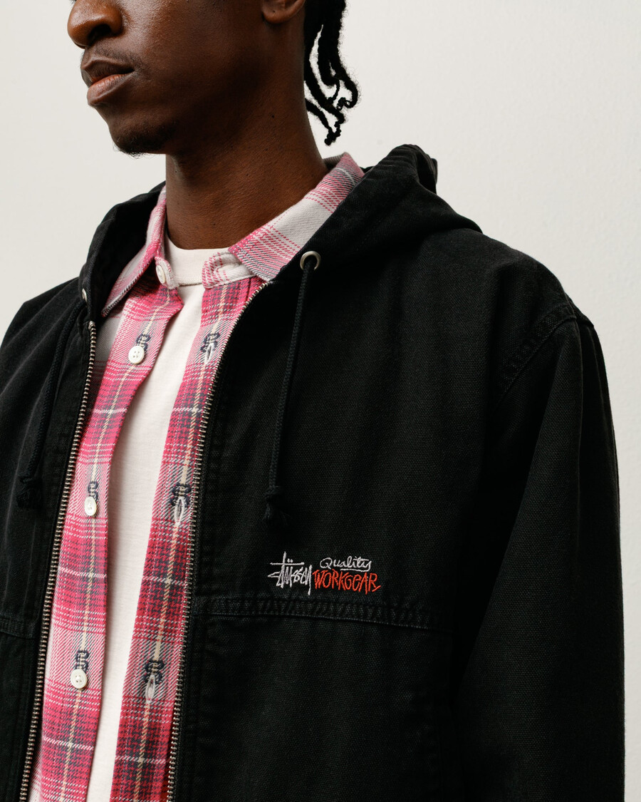 isolierte arbeitsjacke aus canvas