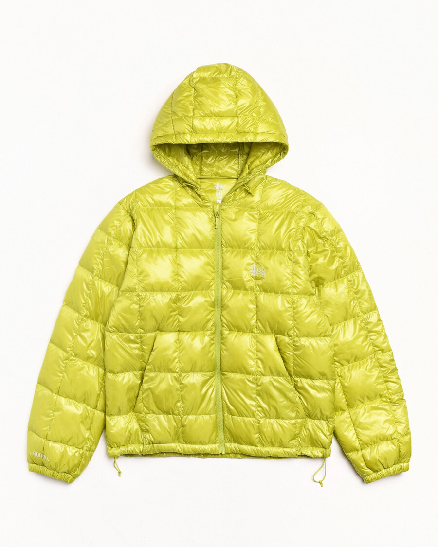 mittelschwere kapuzen-daunenjacke
