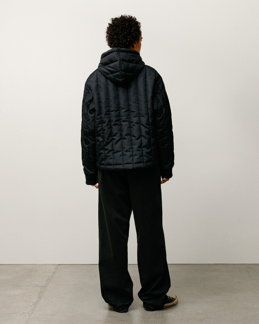gesteppte nylon-arbeitsjacke
