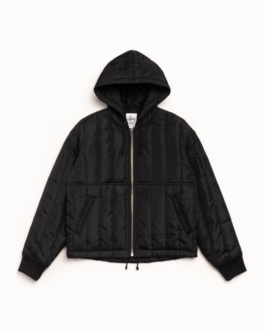 gesteppte nylon-arbeitsjacke