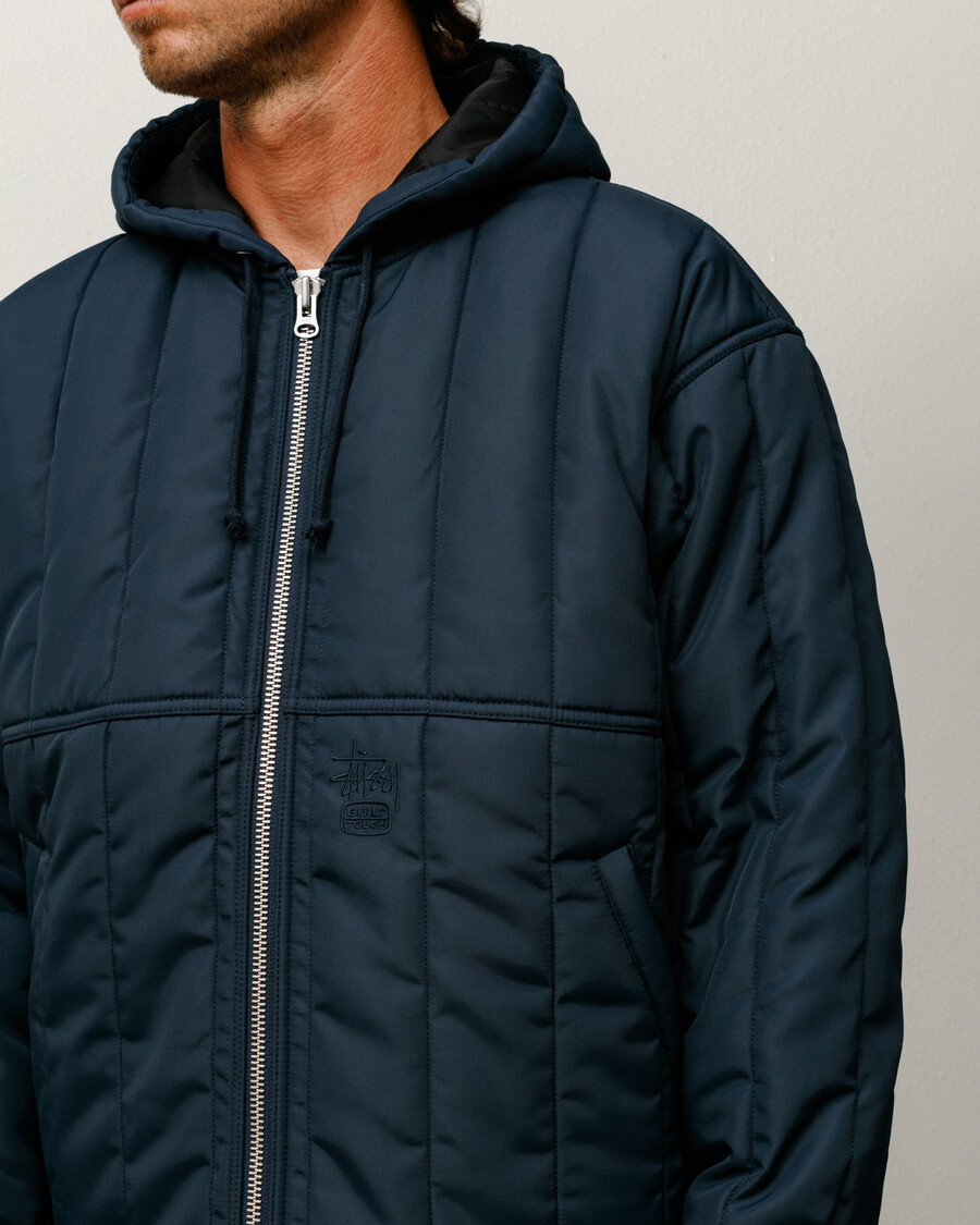gesteppte nylon-arbeitsjacke