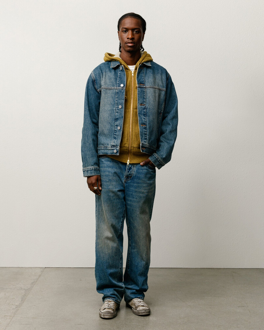 neuer klassischer jeans-denim