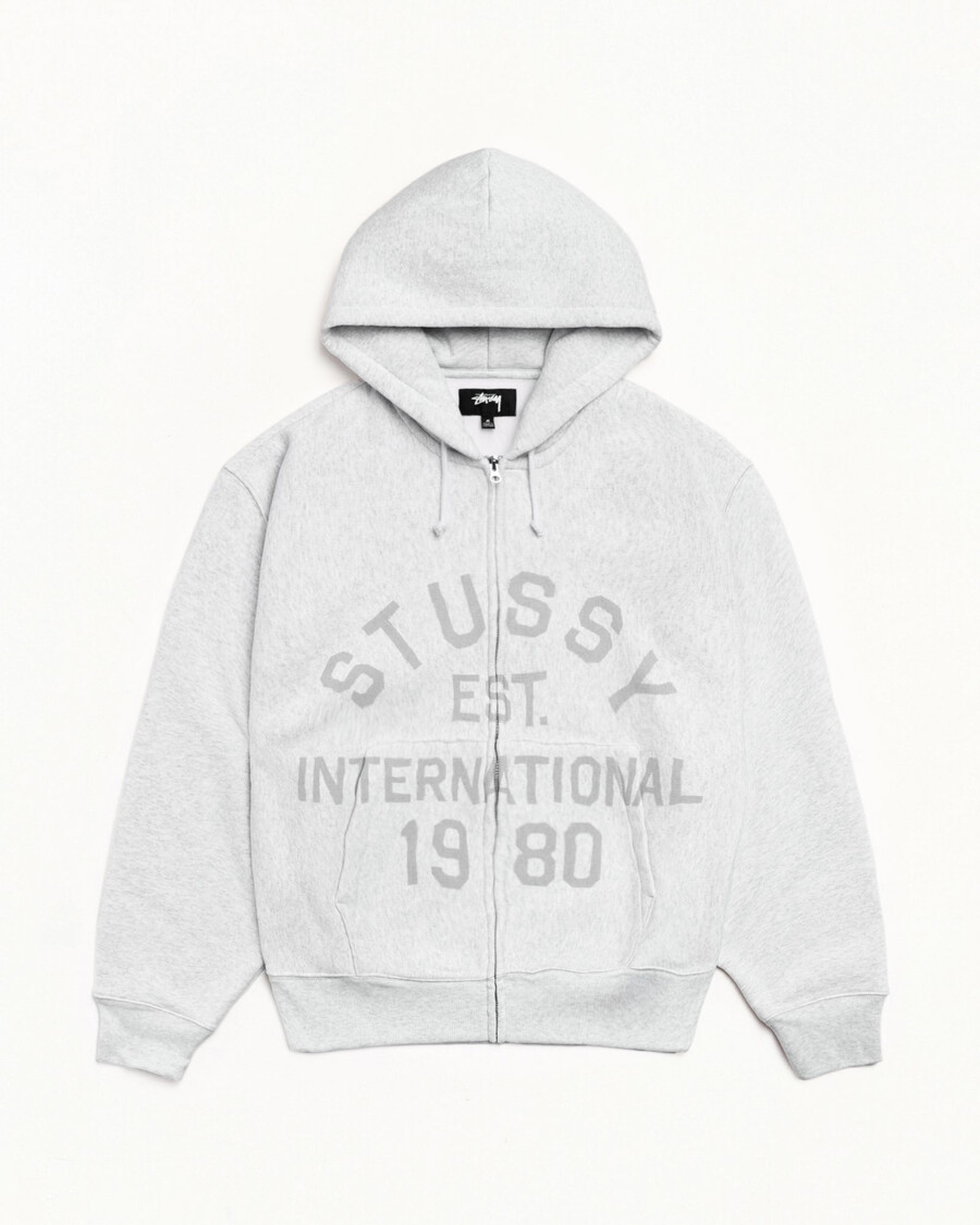 etablierter zip-hoodie