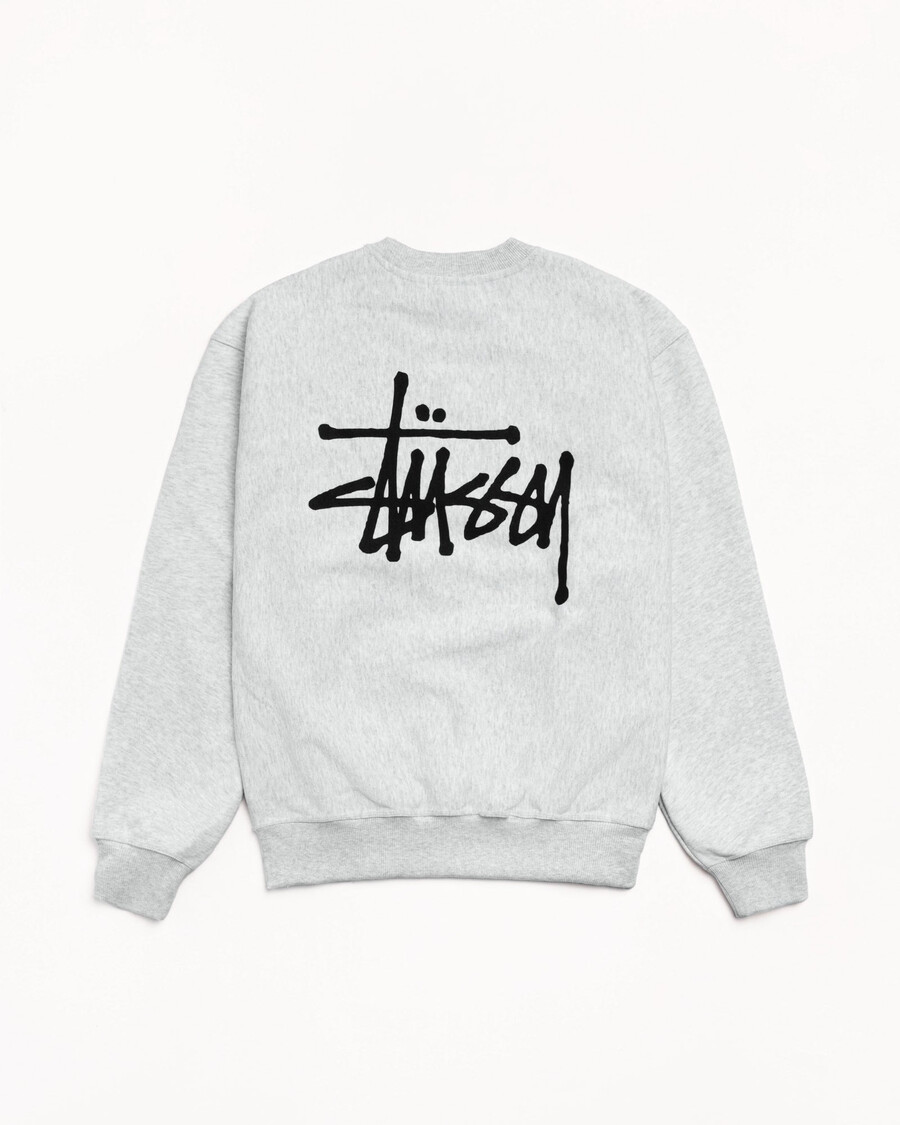stüssy basic crew