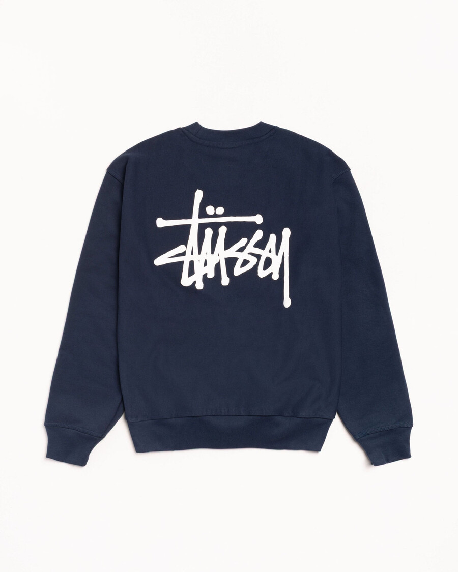 stüssy basic crew