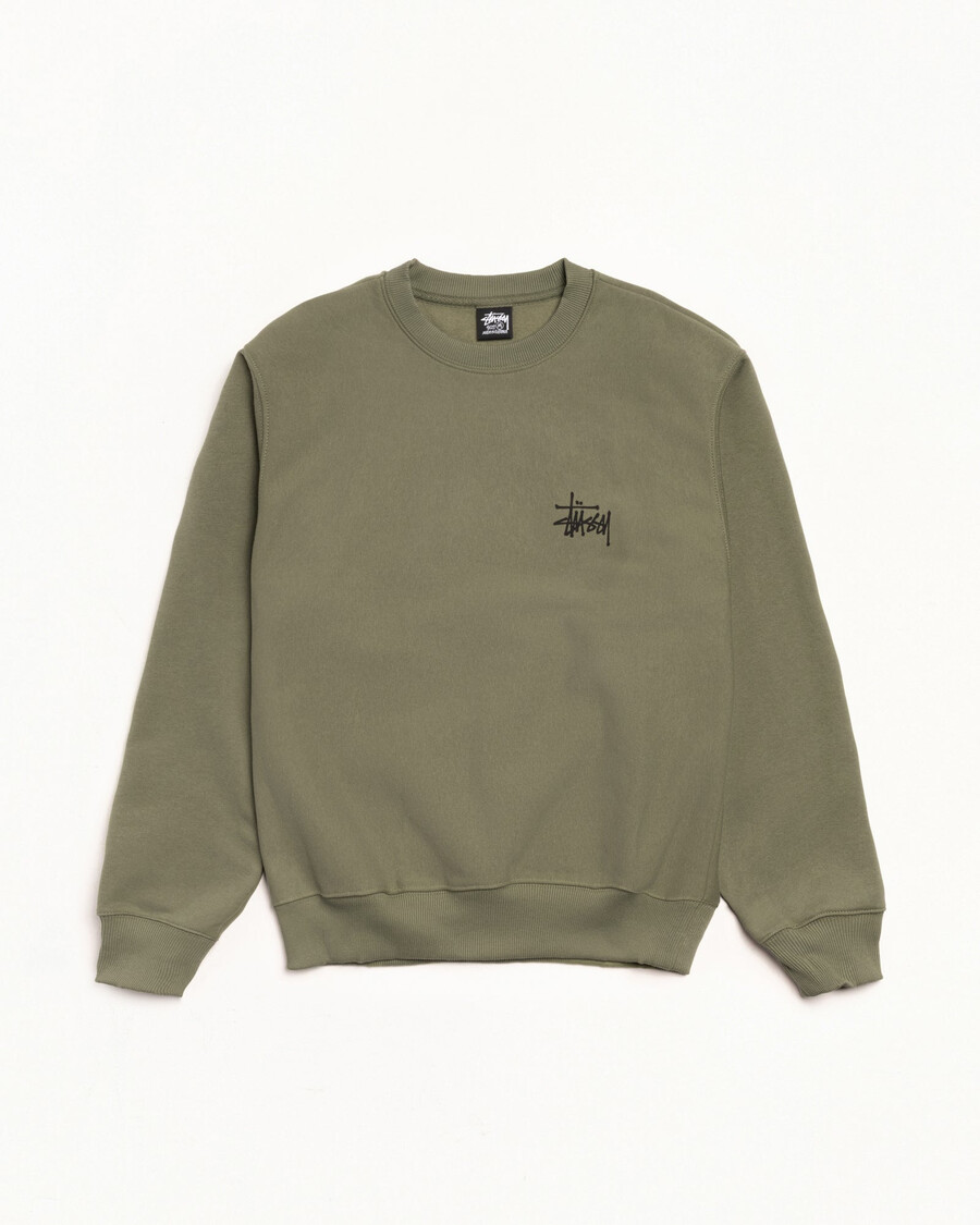stüssy basic crew