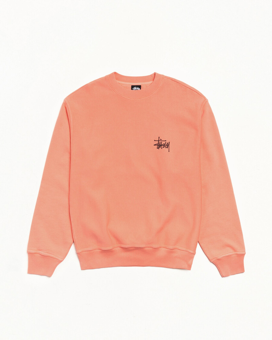 basic stüssy crew pigmentgefärbt