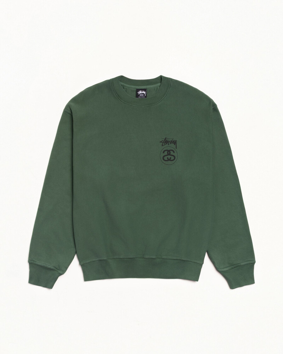 stock link crew pigment dyed