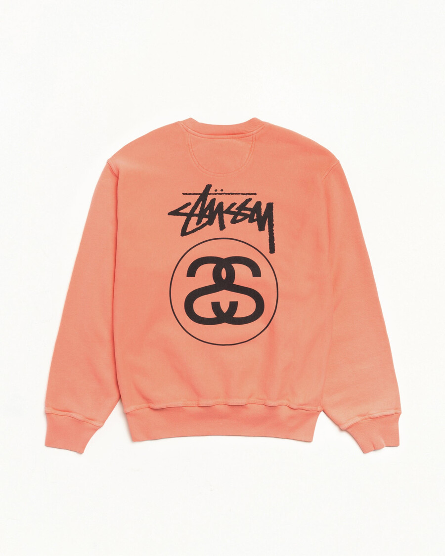 stock link crew pigment dyed