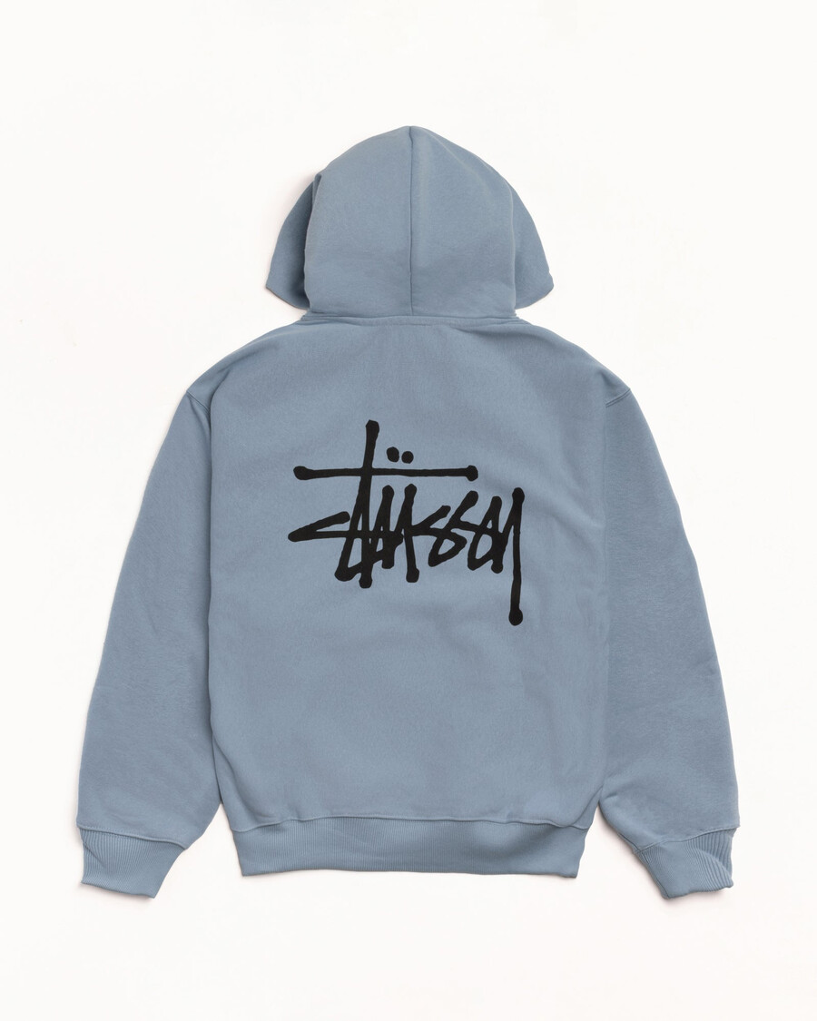 stüssy basic zip hoodie