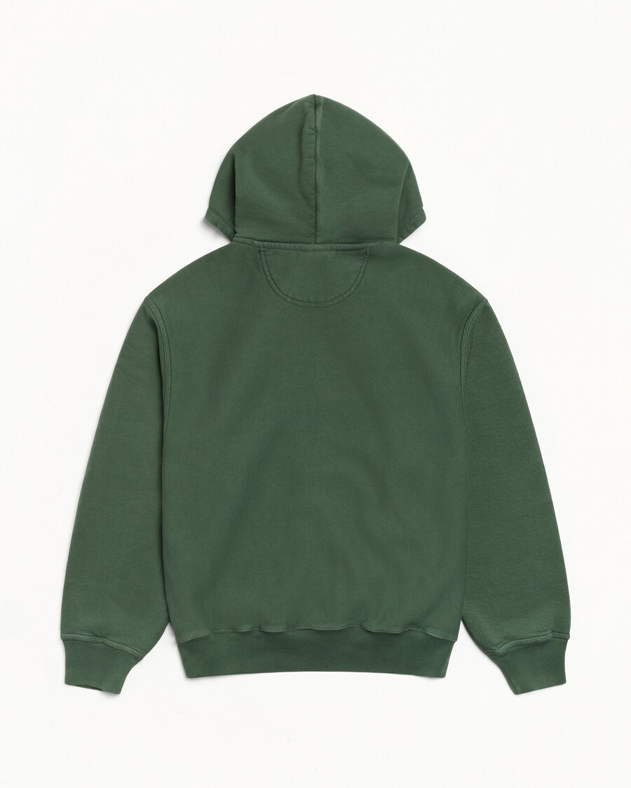 stüssy wear zip hoodie pigmentgefärbt