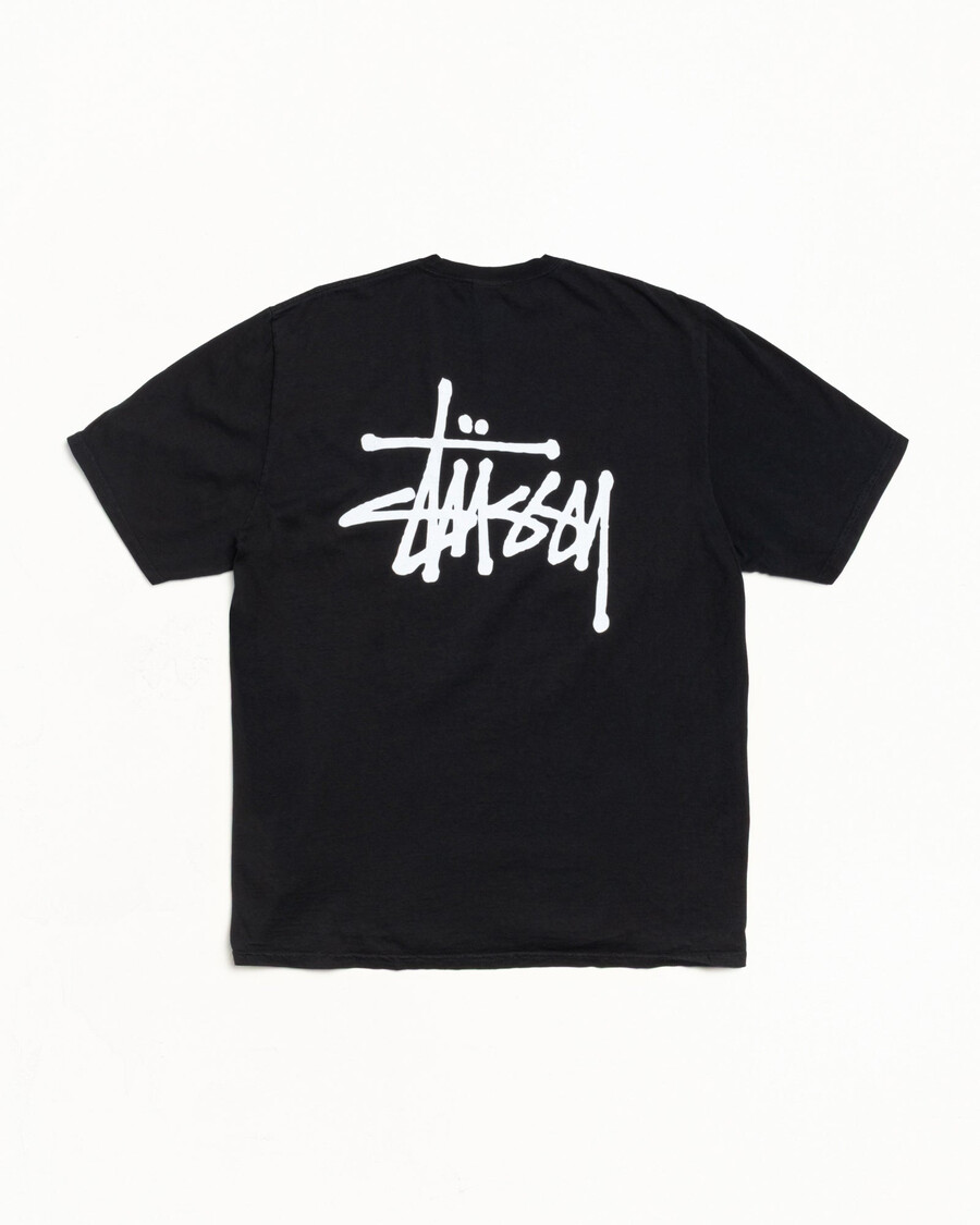 basic stüssy t-shirt pigmentgefärbt