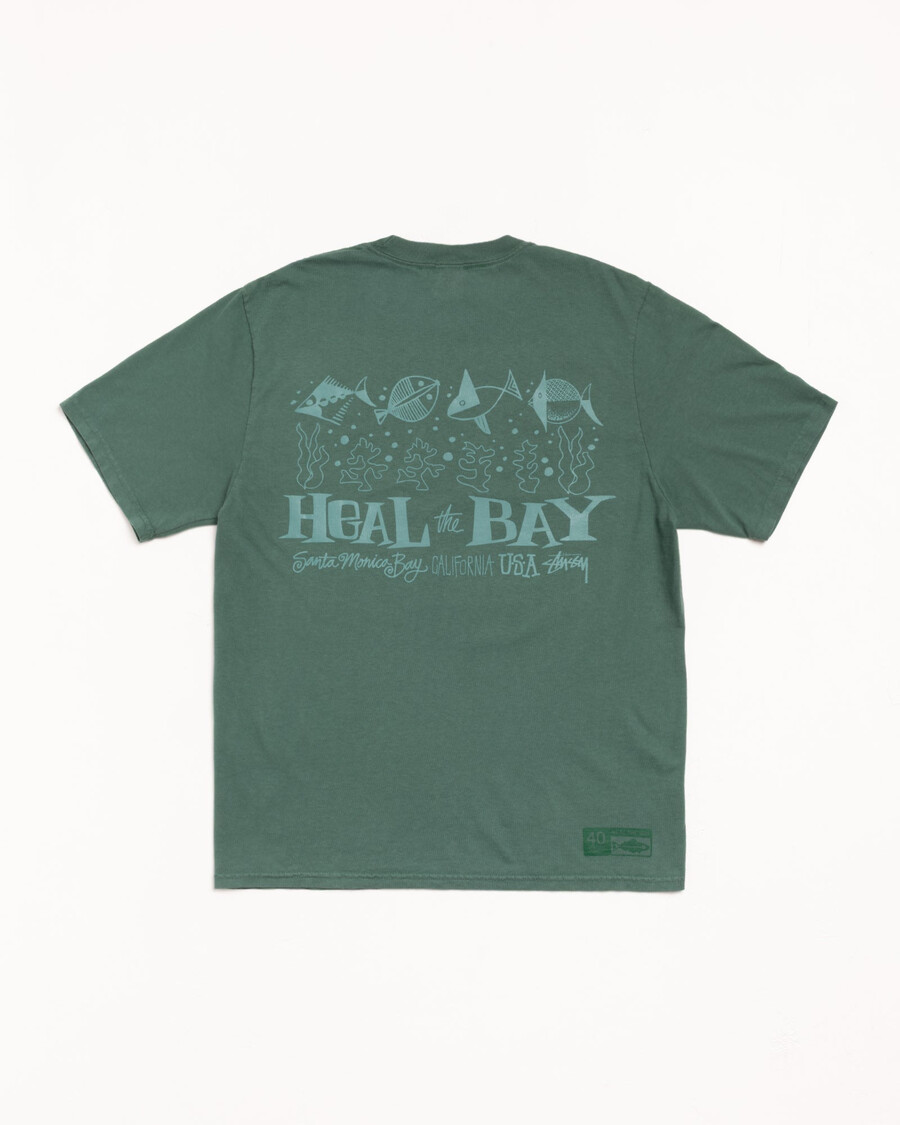 heal the bay 40 t-shirt pigmentgefärbt